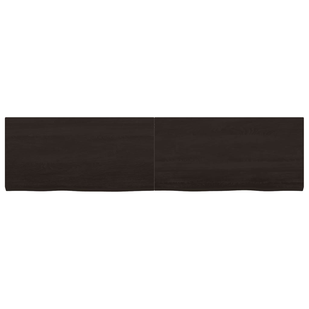 Vidaxx Waschtischplatte 160x40x (2-4) cm behandeltes Massivholz dunkelbraun