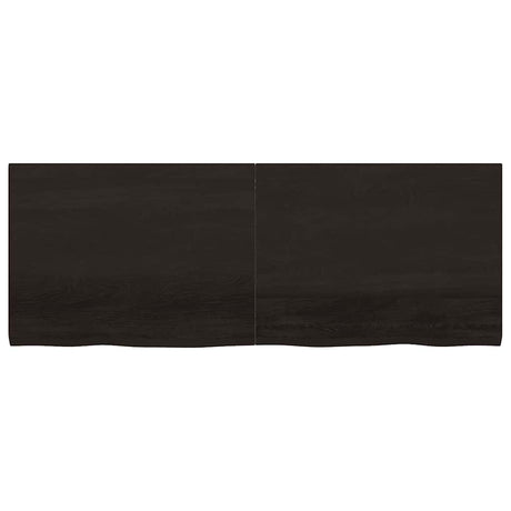 Vidaxx Waschtischplatte 160x60x (2-4) cm behandeltes Massivholz dunkelbraun