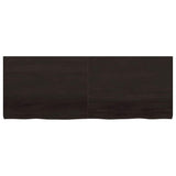Vidaxx Waschtischplatte 160x60x (2-6) cm behandeltes Massivholz dunkelbraun
