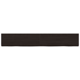 Vidaxx Waschtischplatte 180x40x (2-4) cm behandeltes Massivholz dunkelbraun