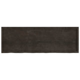 Vidaxx Waschtischplatte 180x60x (2-6) cm behandeltes Massivholz dunkelbraun