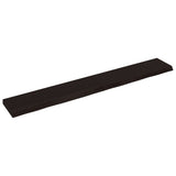 Vidaxx Waschtischplatte 200x30x (2-6) cm behandeltes Massivholz dunkelbraun