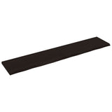 Vidaxx Waschtischplatte 200x40x (2-4) cm behandeltes Massivholz dunkelbraun