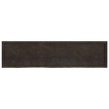 Vidaxx Waschtischplatte 200x50x (2-4) cm behandeltes Massivholz dunkelbraun