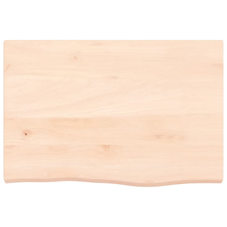 Vidaxl tafelblad 60x40x(2-4) cm onbehandeld massief eikenhout