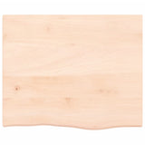 Vidaxl tafelblad 60x50x2 cm onbehandeld massief eikenhout