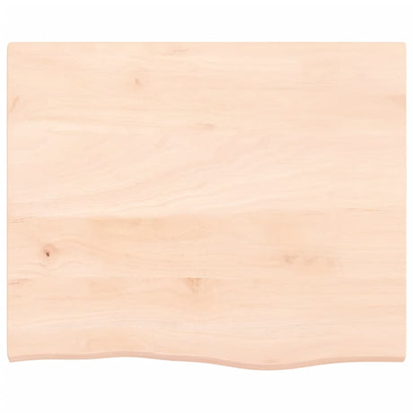 Vidaxl tafelblad 60x50x2 cm onbehandeld massief eikenhout