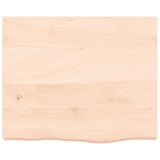 Vidaxl tafelblad 60x50x(2-4) cm onbehandeld massief eikenhout