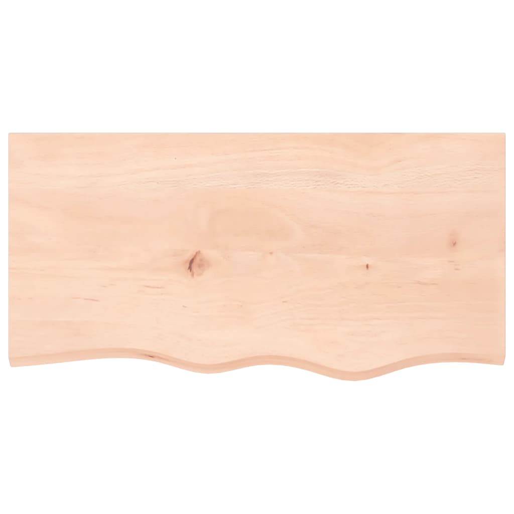 Vidaxl tafelblad 80x40x2 cm onbehandeld massief eikenhout