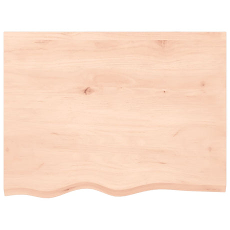 Vidaxl tafelblad 80x60x2 cm onbehandeld massief eikenhout