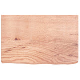 Vidaxl tafelblad 60x40x(2-6) cm behandeld massief eikenhout lichtbruin