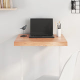 Vidaxl tafelblad 60x40x(2-6) cm behandeld massief eikenhout lichtbruin