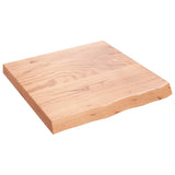 Vidaxl tafelblad 60x60x(2-6) cm behandeld massief eikenhout lichtbruin