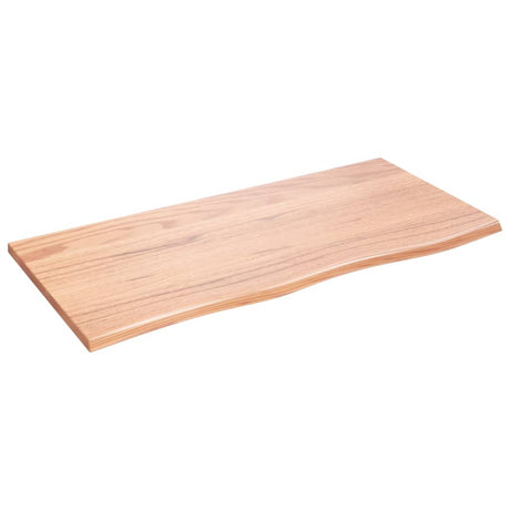 Vidaxl tafelblad 100x50x2 cm behandeld massief eikenhout lichtbruin