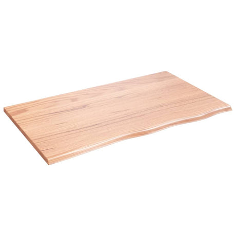 Vidaxl tafelblad 100x60x2 cm behandeld massief eikenhout lichtbruin