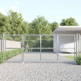 VidaXL Gartentor 350x175 cm Maschenweite und verzinkter Stahl in der Farbe Silber