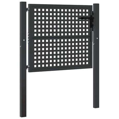 VidaXL Tor 105x125 cm Stahl Anthrazit