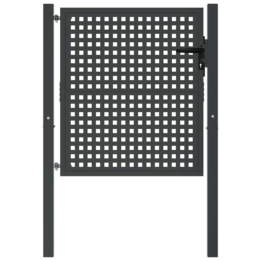 VidaXL Tor 105x150 cm Stahl Anthrazit