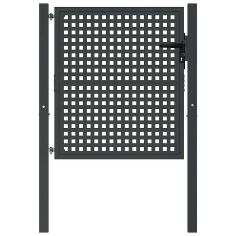 VidaXL Tor 105x150 cm Stahl Anthrazit