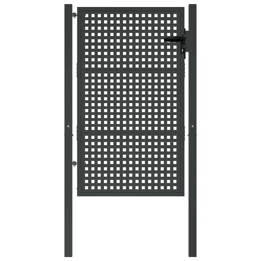 VidaXL Tor 105x200 cm Stahl Anthrazit
