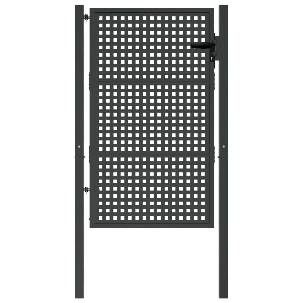 VidaXL Tor 105x200 cm Stahl Anthrazit