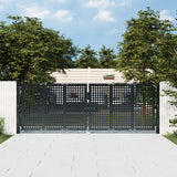 VidaXL Tor 300x125 cm Stahl Anthrazit