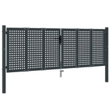 VidaXL Tor 300x150 cm Stahl Anthrazit