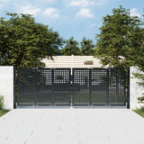 VidaXL Tor 300x150 cm Stahl Anthrazit