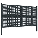 VidaXL Tor 300x175 cm Stahl Anthrazit