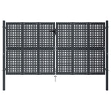VidaXL Tor 300x175 cm Stahl Anthrazit