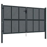 VidaXL Tor 300x150 cm Stahl Anthrazit