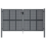 VidaXL Tor 300x150 cm Stahl Anthrazit