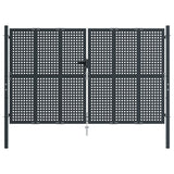 VidaXL Tor 300x175 cm Stahl Anthrazit