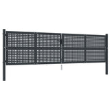 VidaXL Tor 400x125 cm Stahl Anthrazit