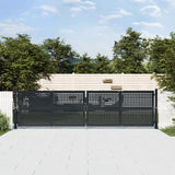 VidaXL Tor 400x125 cm Stahl Anthrazit