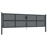 VidaXL Tor 400x150 cm Stahl Anthrazit
