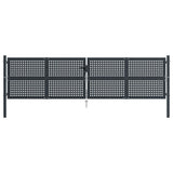 VidaXL Tor 400x150 cm Stahl Anthrazit