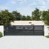 VidaXL Tor 400x150 cm Stahl Anthrazit