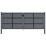 VidaXL Tor 400x175 cm Stahl Anthrazit