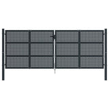 VidaXL Tor 400x200 cm Stahl Anthrazit