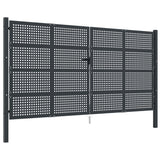 VidaXL Tor 400x225 cm Stahl Anthrazit