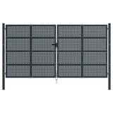 VidaXL Tor 400x225 cm Stahl Anthrazit