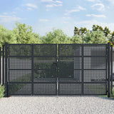VidaXL Tor 400x225 cm Stahl Anthrazit
