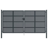 VidaXL Tor 400x250 cm Stahl Anthrazit