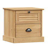 Vidaxl nachtkastje vigo 42x35x42 cm massief grenenhout