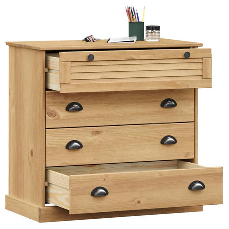 Vidaxl ladekast vigo 80x40x76 cm massief grenenhout