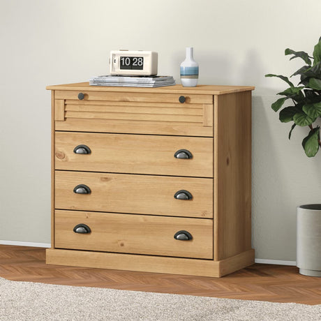 Vidaxl ladekast vigo 80x40x76 cm massief grenenhout
