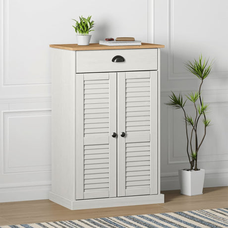 Vidaxx Schuhschrank Vigo 60x35x96 cm Kiefer massiv weiß