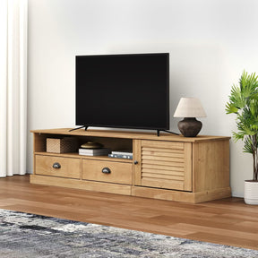 Vidaxl tv-meubel vigo 156x40x40 cm massief grenenhout