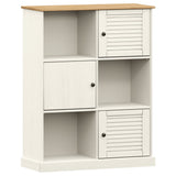 Vidaxl boekenkast vigo 90x35x114,5 cm massief grenenhout wit
